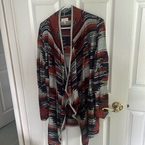 Tribal patterned cardigan
